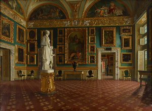 Sala de la Ilíada en el Palacio Pitti, Florencia, c.1870